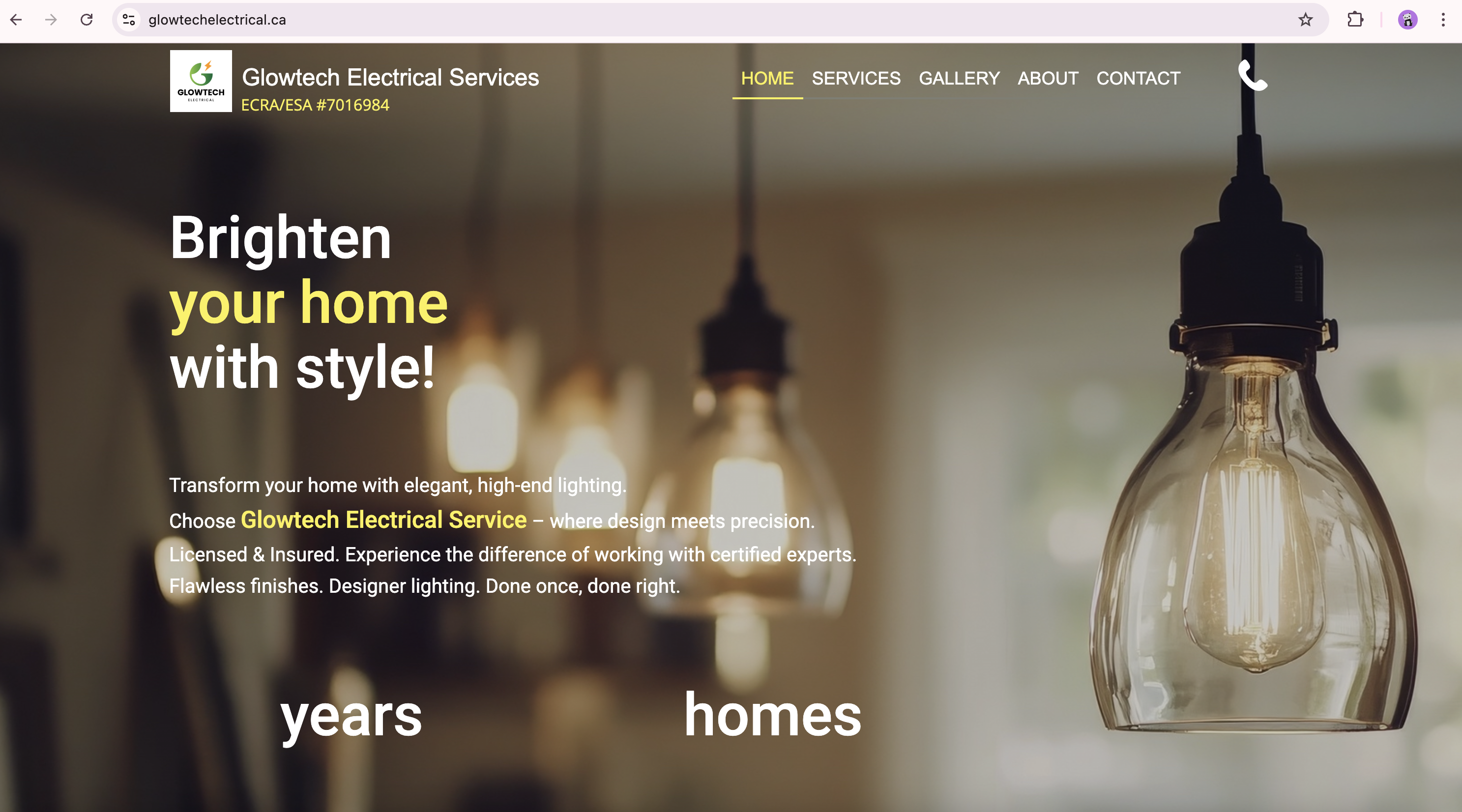 Electrical Company Website